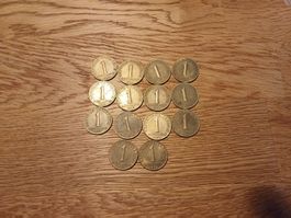 14x 1 Schilling Österreich 1959 bis 72 kompletter Satz