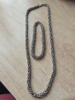 Gliederkette/Armband Set Handgefertigt Neu 24cm/58cm