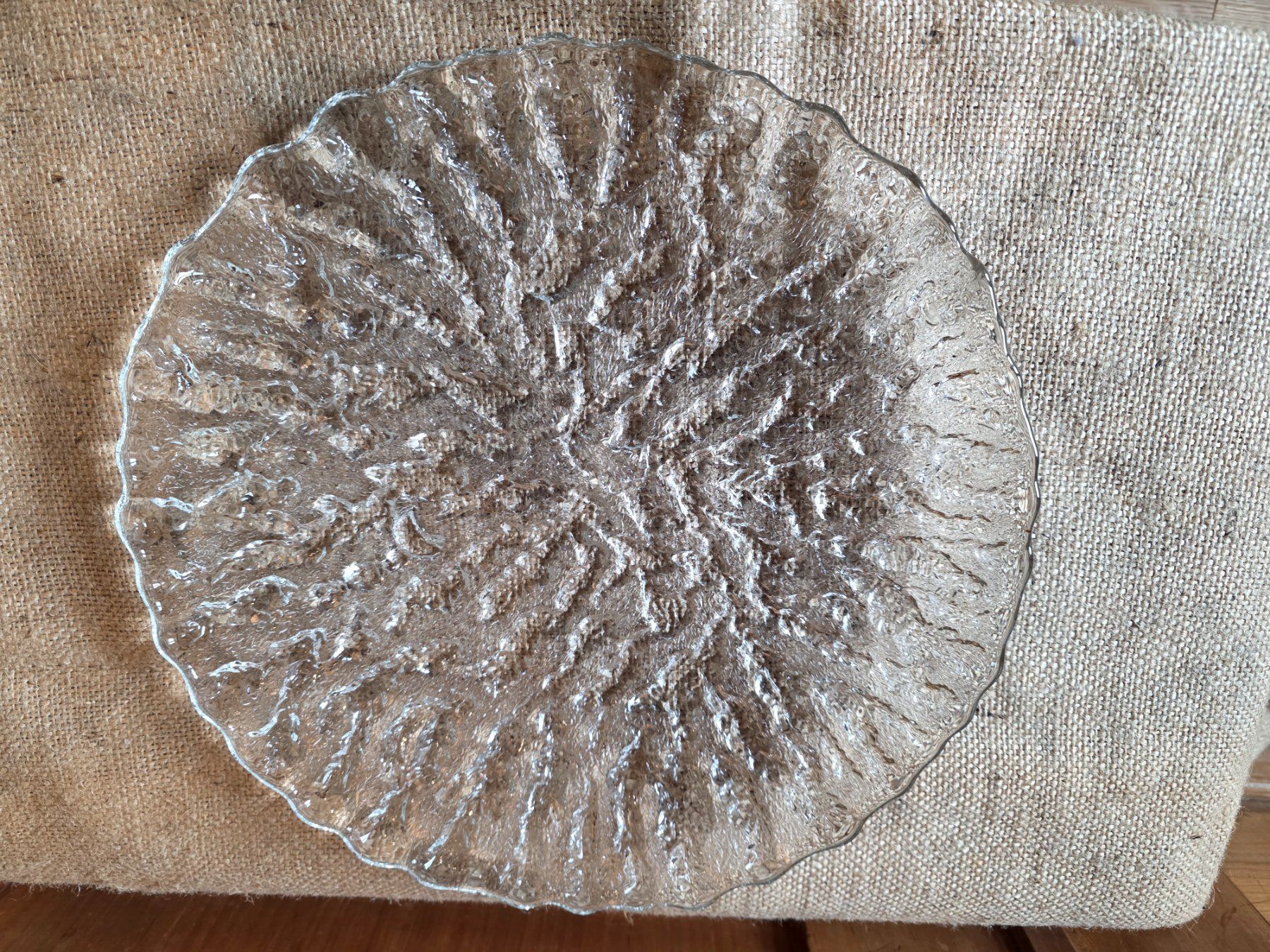Servierplatten: schwere massive Glas Servier Platte Kuchen Tortenplatte – Gebraucht aus Walterswil BE von Lonitti 3