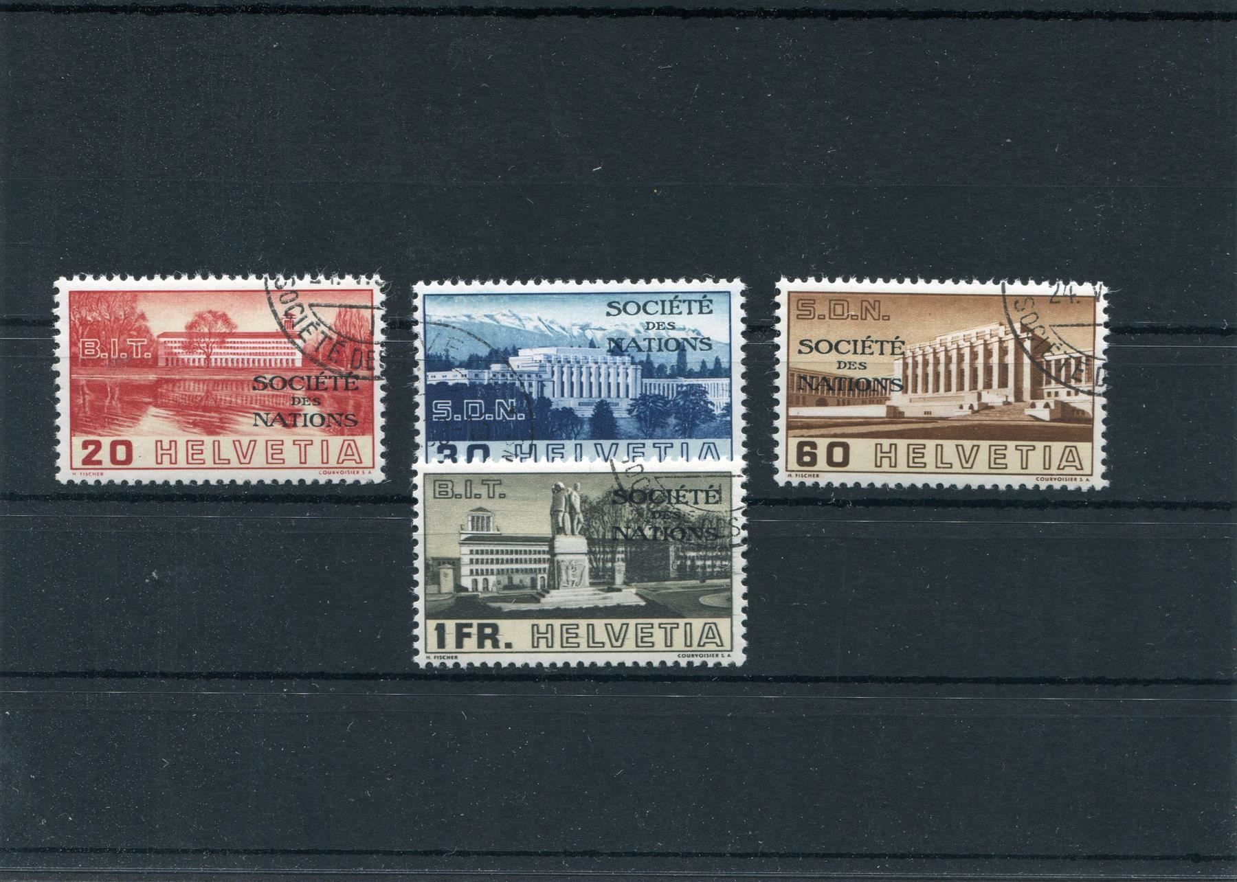Alle Briefmarken: D III SDN Nr. 57 - 60 gestempelt – Gebraucht aus Winterthur von Kyoung