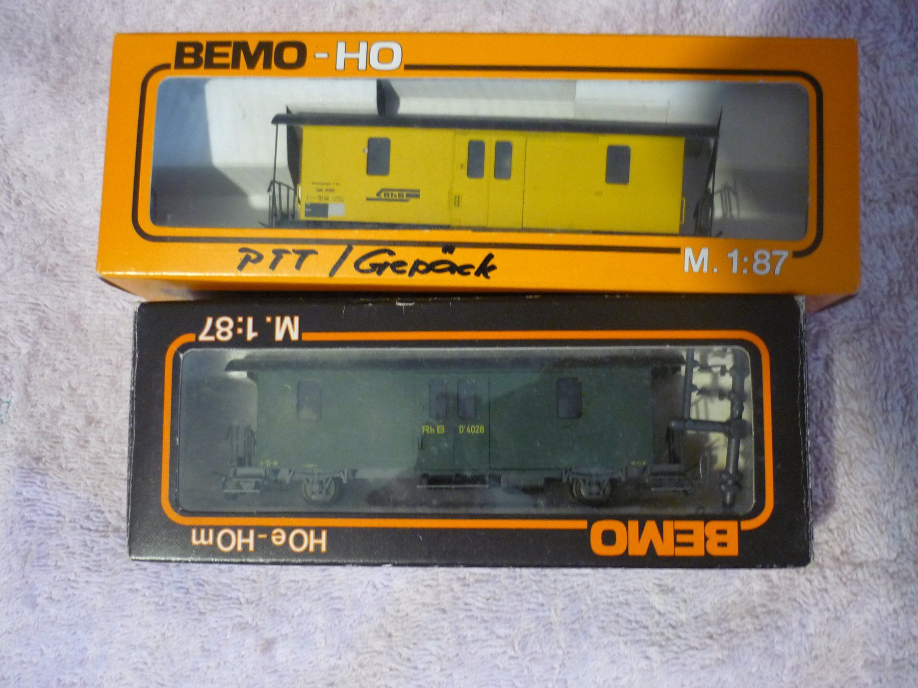 Bemo Modellini di ferrovie: RhB Gepäckwagen 2 Stück  Bemo H0m – Usato da Ebnat-Kappel venduto da chech
