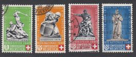 Timbres suisses Pro Patria 1940 oblitérés