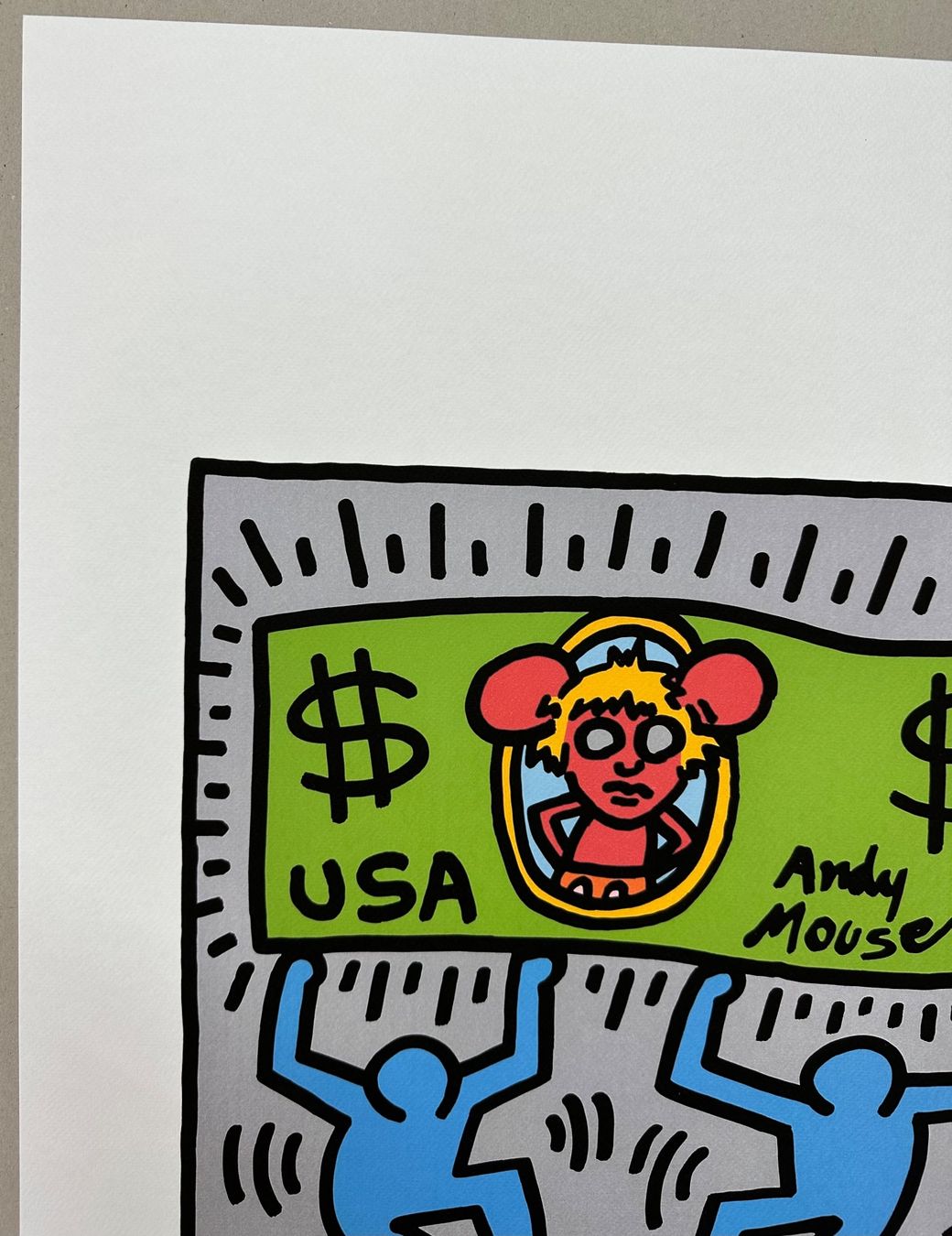 Dipinti: Keith Haring: Andy Mouse Dollar Bill, POP Art 19/150 – Nuovo (secondo la descrizione) da Meilen venduto da Smgdesign 3