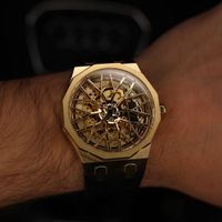 DriftElement Dodecadon Motorsport Quarz Felgenuhr Gold