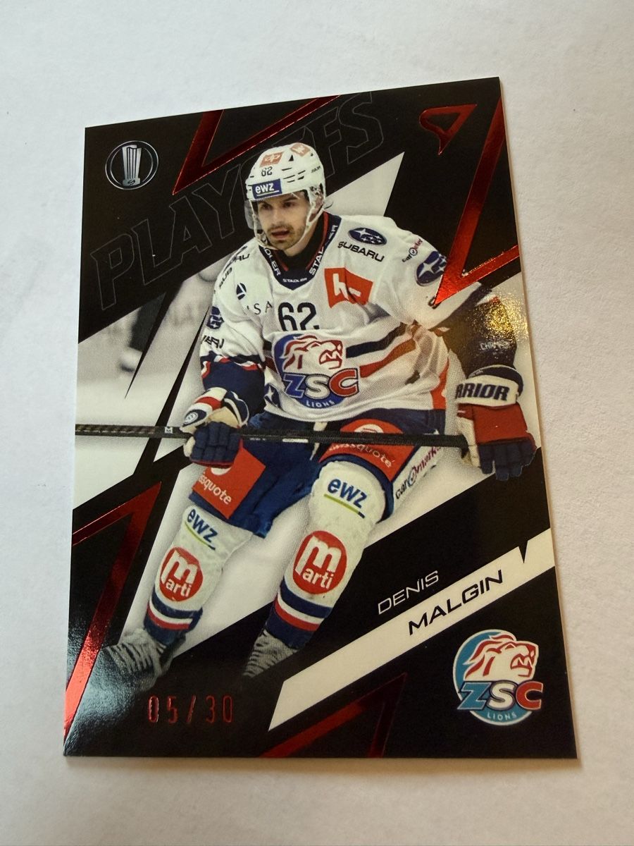 Sportzoo Carte collezionabili: 05/30 - Denis Malgin - ZSC Lions – Nuovo e nell'imballaggio originale da Réchy venduto da Leeroy1998