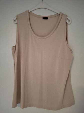 SAMOON Top Beige Grösse 52