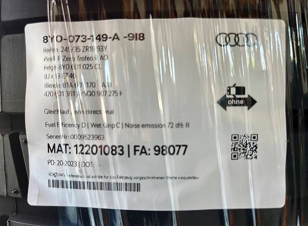 Pneumatici & Ruote complete: RS3 8y Performance Edition Räder – Usato da Ortschwaben venduto da mr_official 4