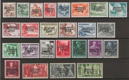 1948/50 : Serien OMS Nr. 1 - 25, einwandfrei, KP 394.--