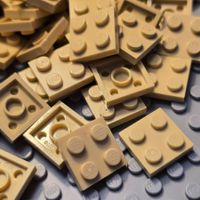 Lego 46x Platten (3022) beige