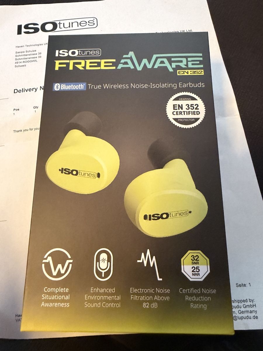 Cuffie: ISOtunes FREE AWARE – Nuovo (secondo la descrizione) da Langenthal venduto da Kilchenmann 1