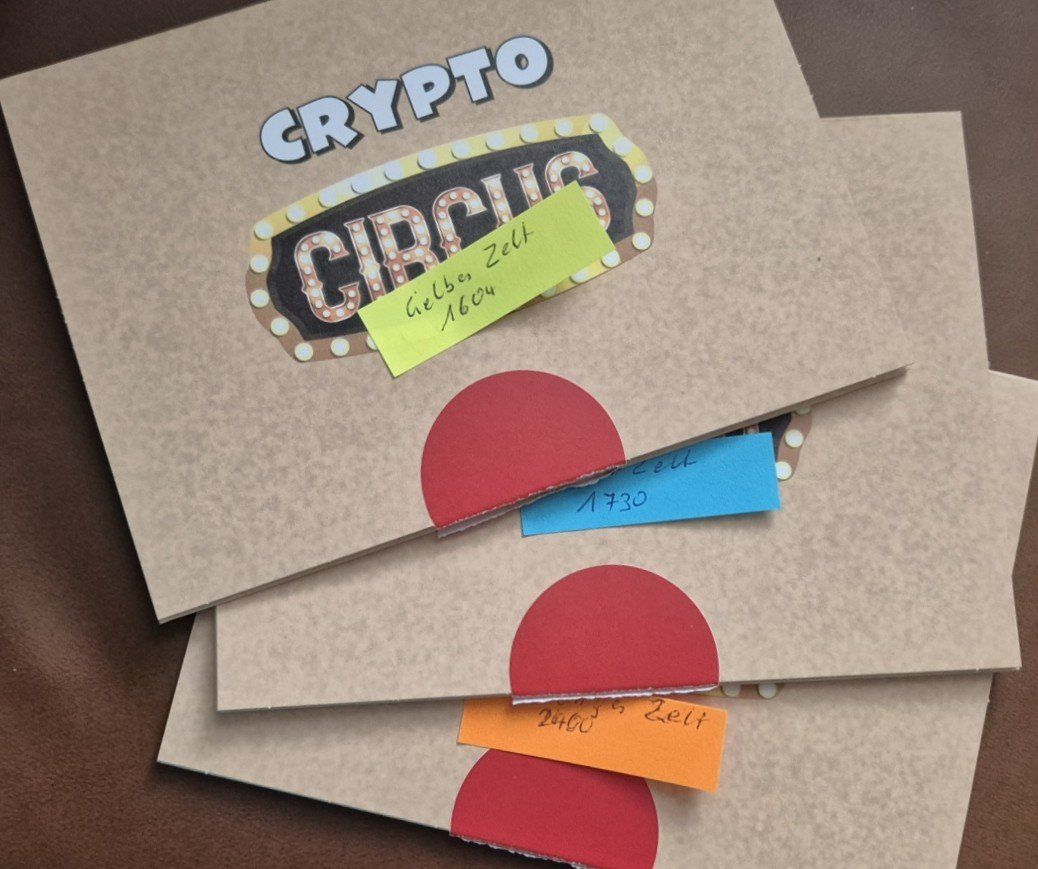 Tous les timbres: 3 x Crypto Circus "Der Zauberer ROT" 3 verschiedene Zelte! – Neuf (Voir description) à St. Moritz par Guenteratch