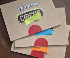 3 x Crypto Circus "Der Clown ROT" 3 verschiedene Zirkuszelte