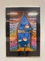 Vintage Hundertwasser Kunstdruck Artcurial Paris 1980