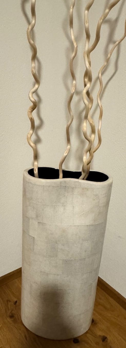 Vasi & Recipienti: Grosse und robuste Vase der Marke Luisa Robinson beige – Usato da Celerina venduto da Nivotrade 3