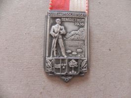 Medaille Schützenfest Jubiläumschiessen Bergdietikon ZH 1936