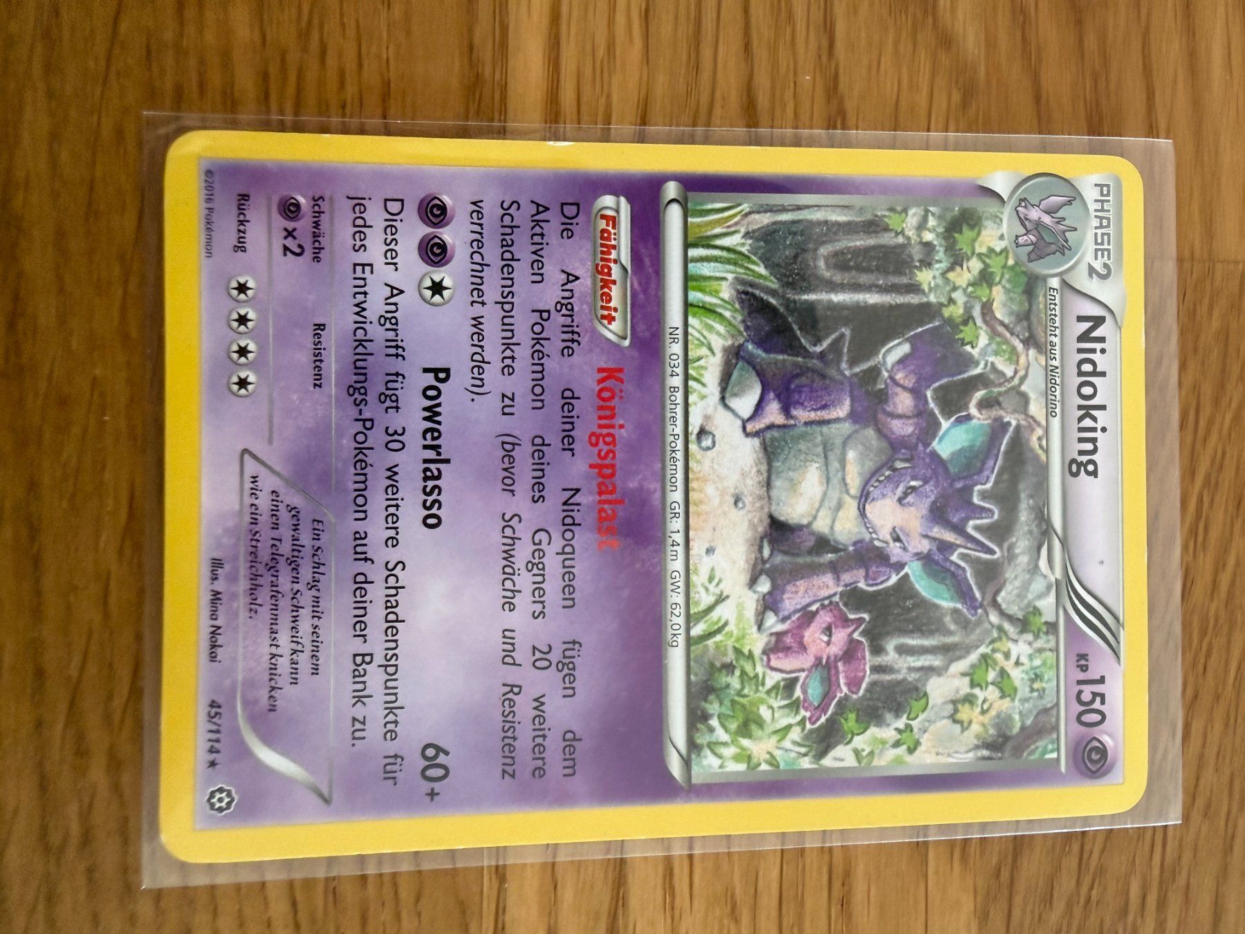 Pokémon Carte collezionabili: Nidoking 45/114 – Usato da Amriswil venduto da sim_nlb6