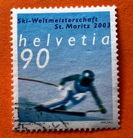 Nr.1068 Skirennfahrer  Sondermarken GESTEMPELT 2002   