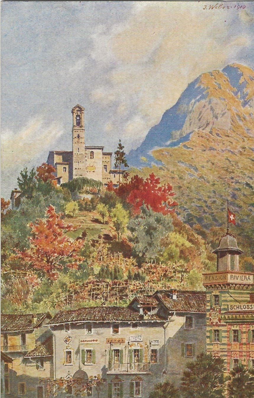 Ansichtskarten: Castagnola, Künstler, 1919 – Gebraucht aus Frauenfeld von Merk52