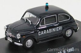 Carabinieri Fiat 600  1967  Polizei 1:43 Modellauto