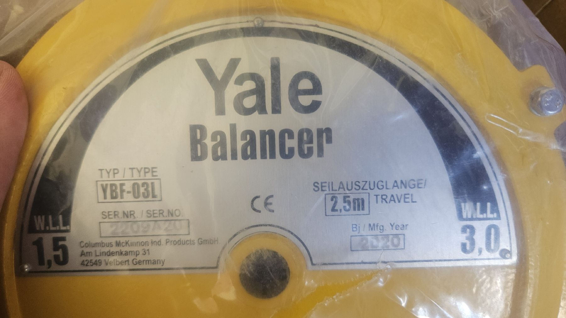 Tutti gli attrezzi: Yale balancer YBF-03L – Nuovo e nell'imballaggio originale da rothrist venduto da Mauzi53 1