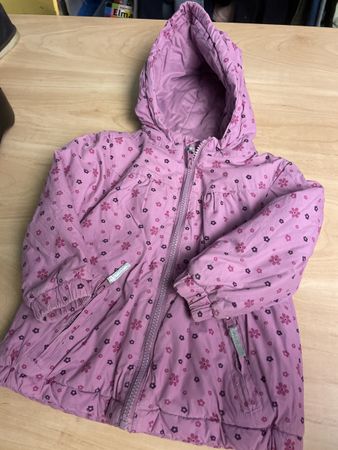 Süsse Topolino Mädchen Winterjacke Gr. 98, Lila, Blumen