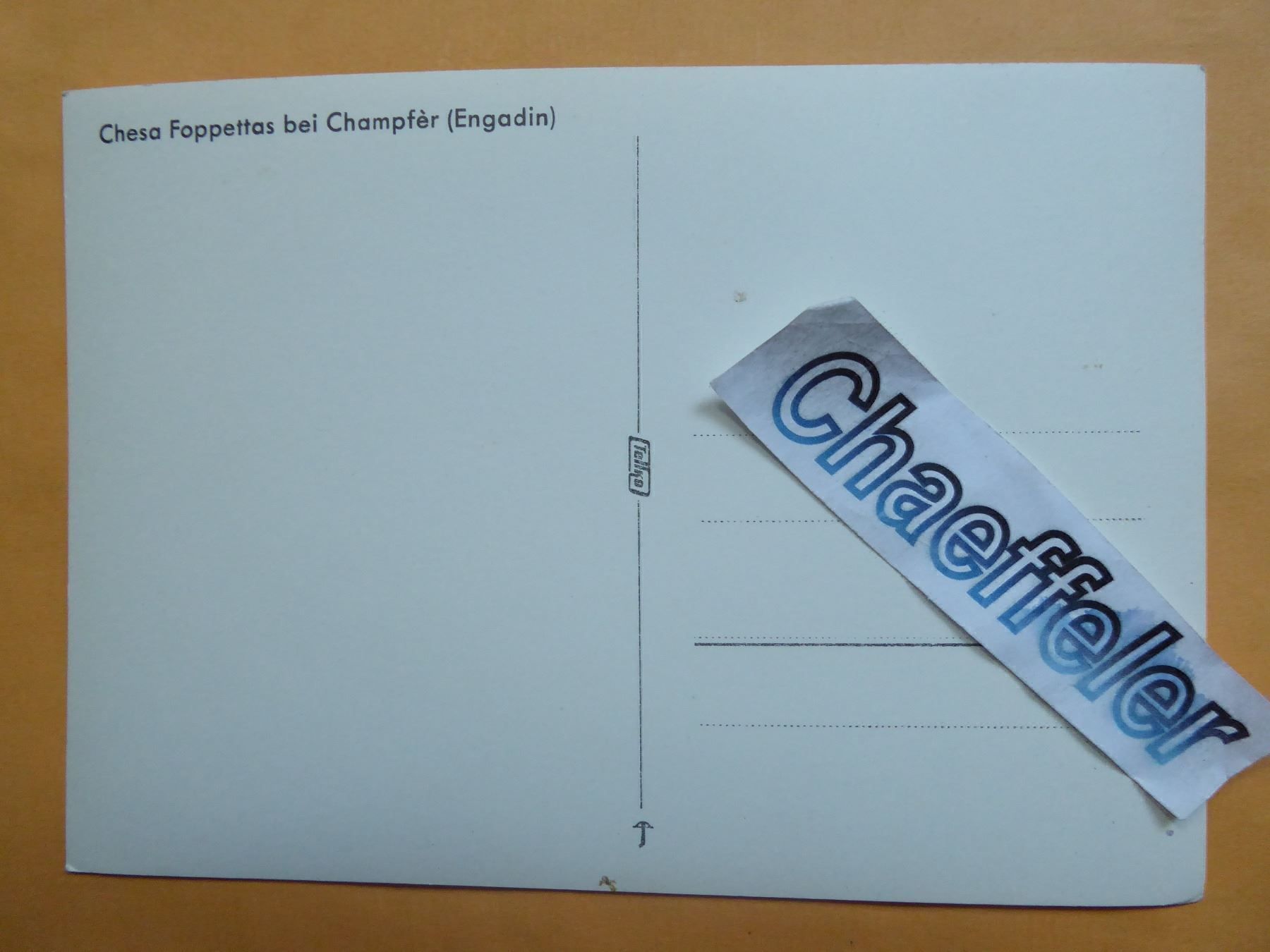 Cartoline postali: Chesa Foppettas bei Champfèr – Nuovo (secondo la descrizione) da Zürich venduto da Chaeffeler 1