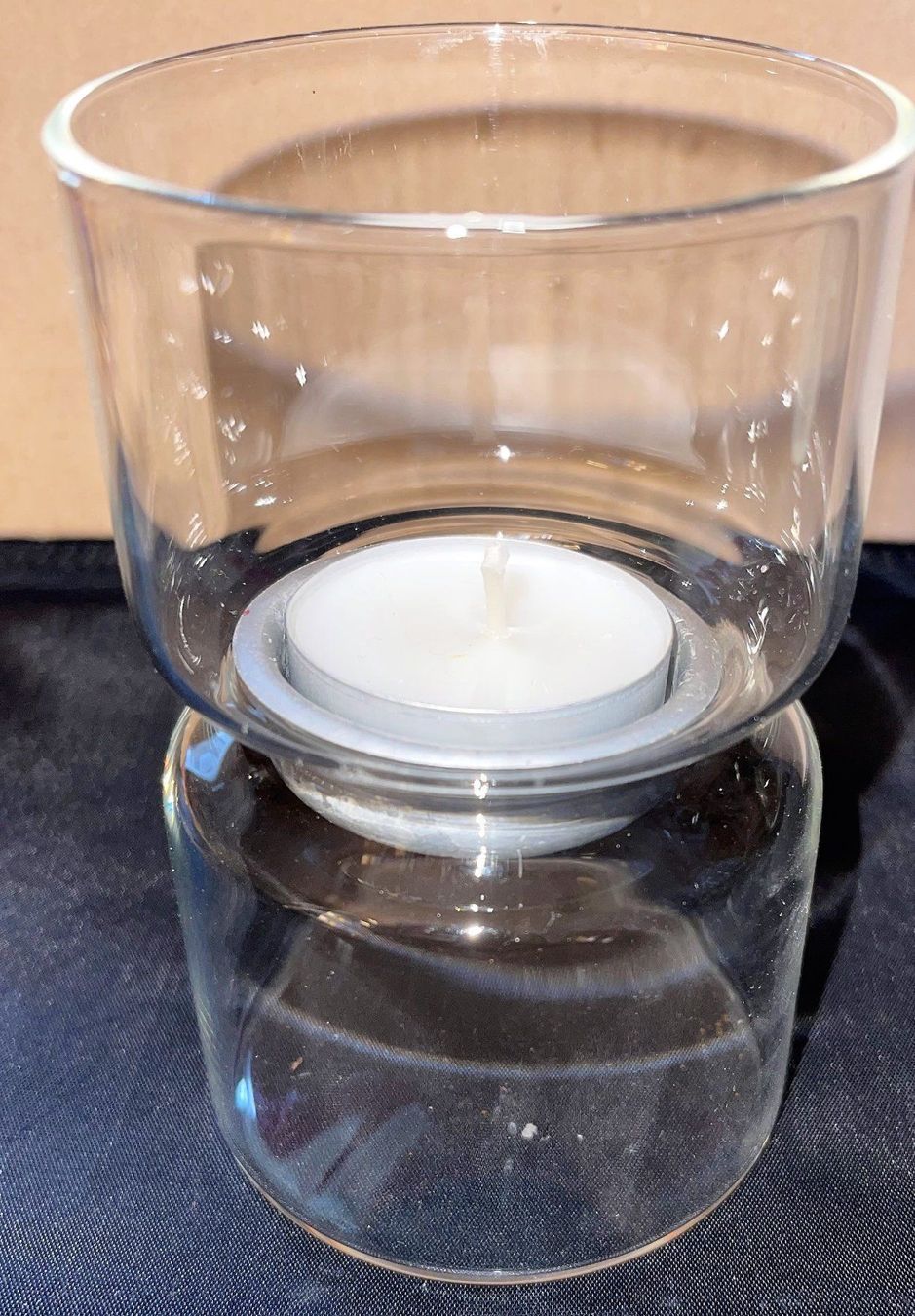 Kerzenständer: Kerzenständer aus Glas H 11 cm. – Neu (gemäss Beschreibung) aus Lutzenberg von Pinschi01