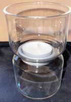 Kerzenständer aus Glas H 11 cm.