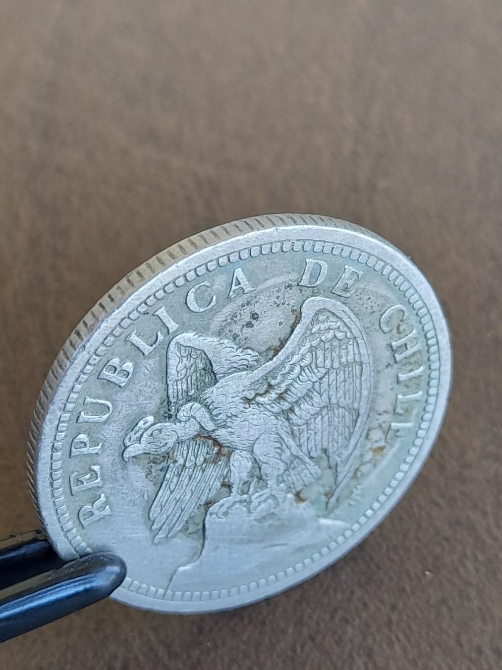 Alle Münzen: 1 Peso 1933 République du Chili – Gebraucht aus Basel von Basel_20 6