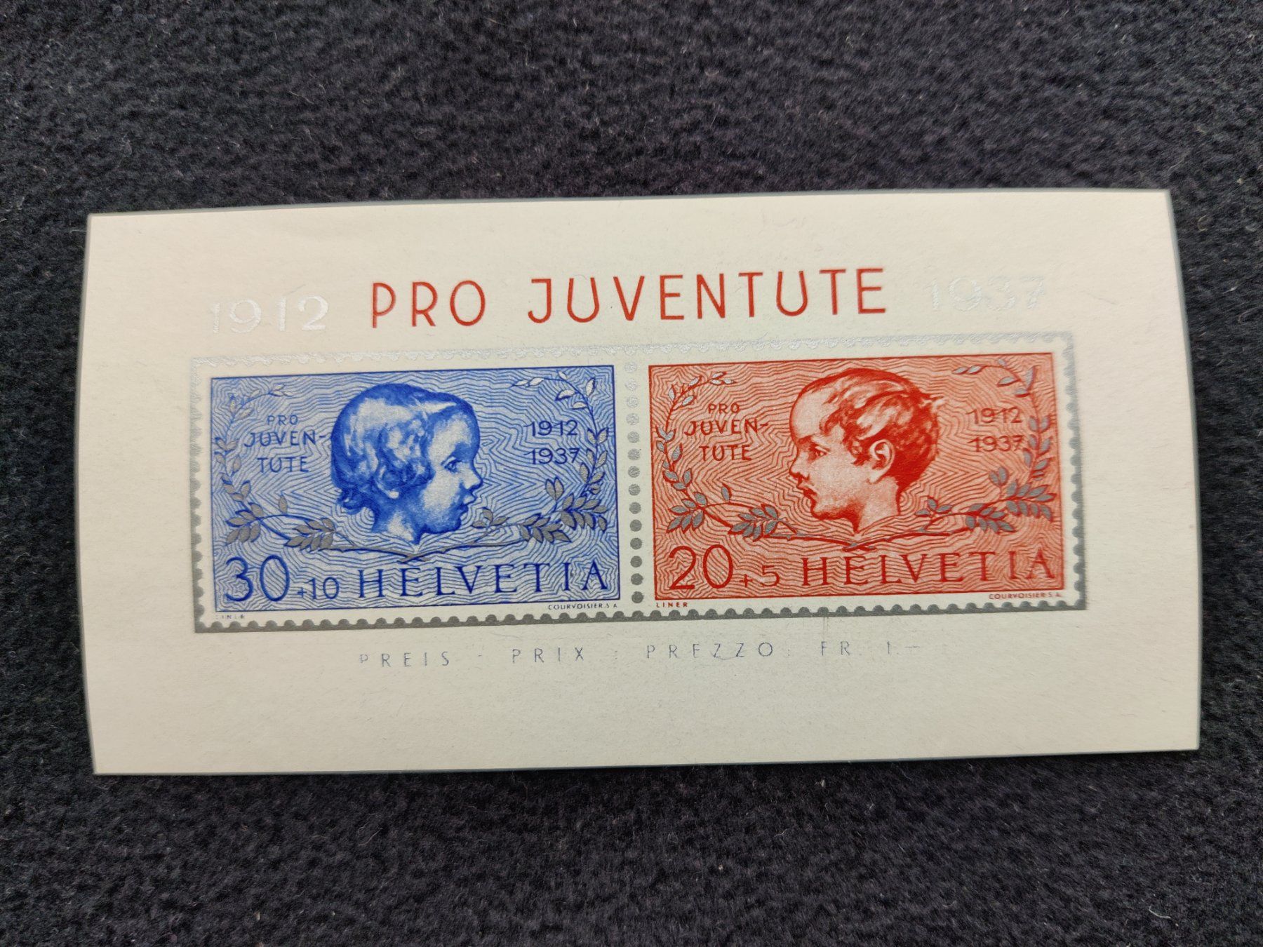 Tutti i francobolli: 1937 - Pro Juventute Block - postfrisch – Usato da Muttenz venduto da IkaSul