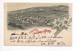 LITHO Souvenir de la Chaux-de-Fonds 1899