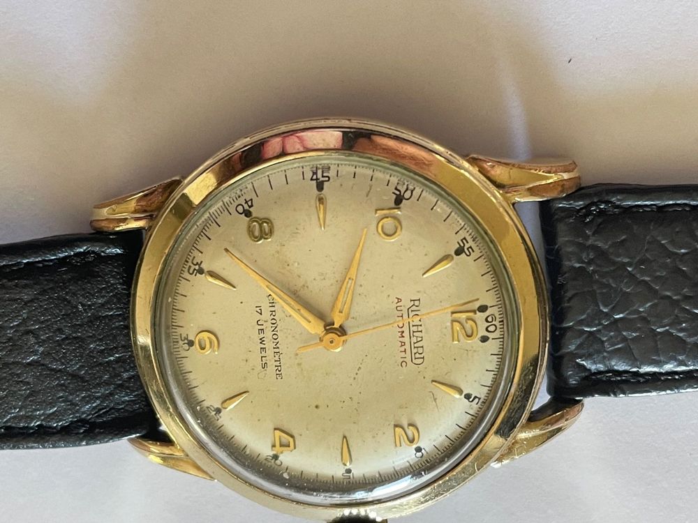 Montre Vintage RICHARD Automatique 98199 - Années 60, Mécanique, Boîtier 36 Mm