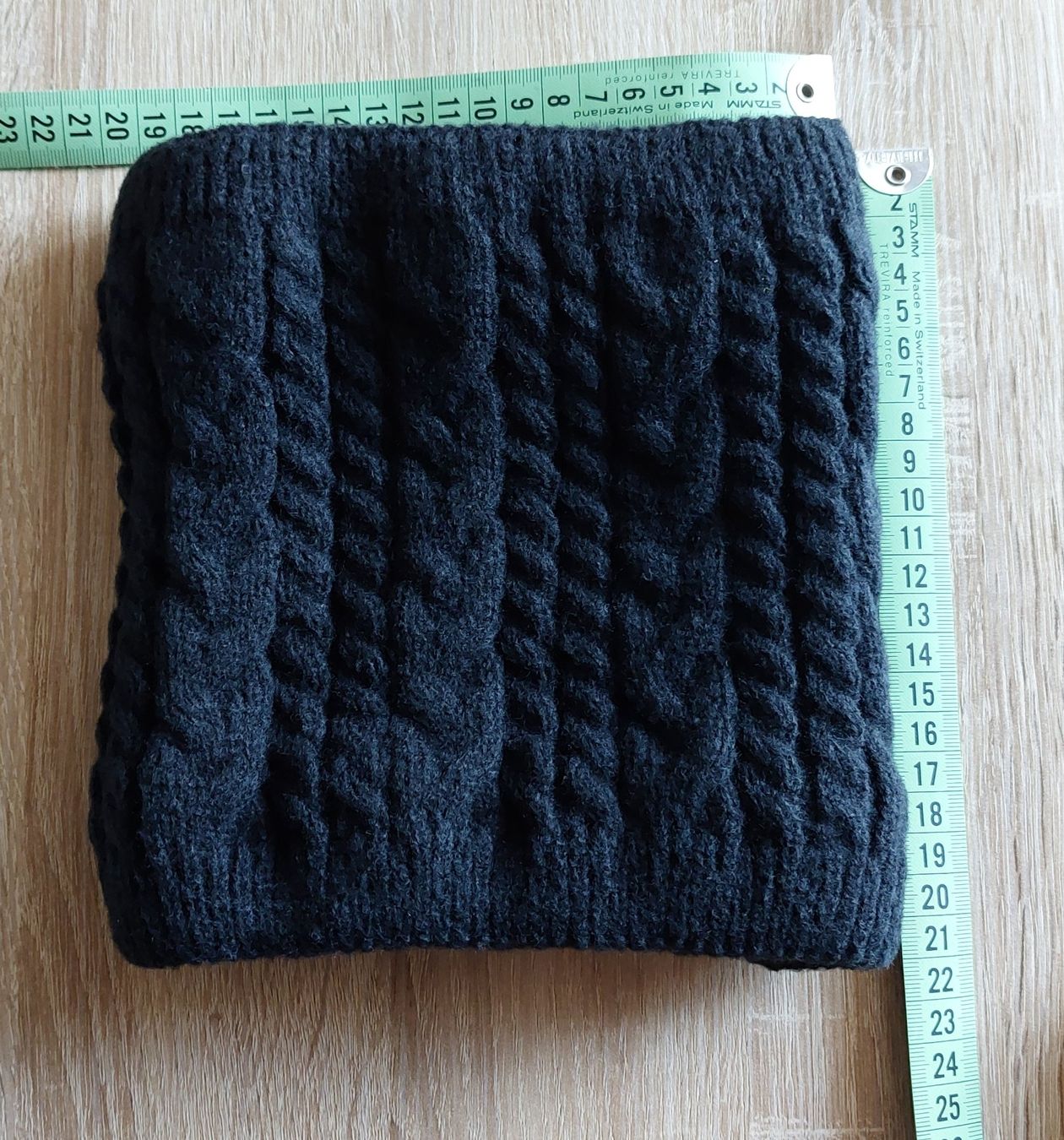 Foulard & Sciarpe: Warmer Strickschal Loop mit Fleecefutter, schwarz – Nuovo (secondo la descrizione) da Zollikofen venduto da Blackie 3