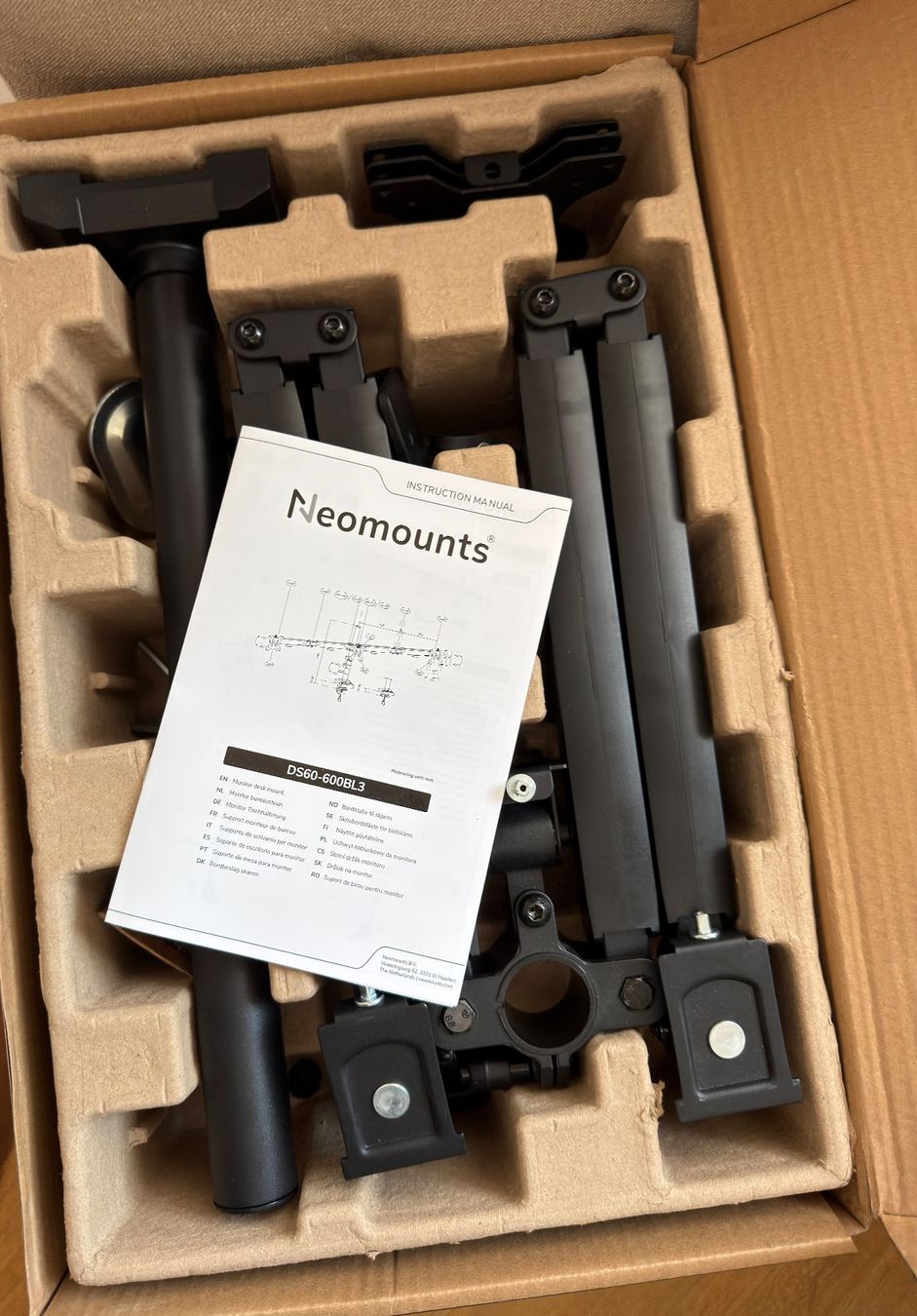 Staffa per monitor: Neomounts DS60-600BL3  27", 9 kg – Usato da Zürich venduto da Benjatoph 1