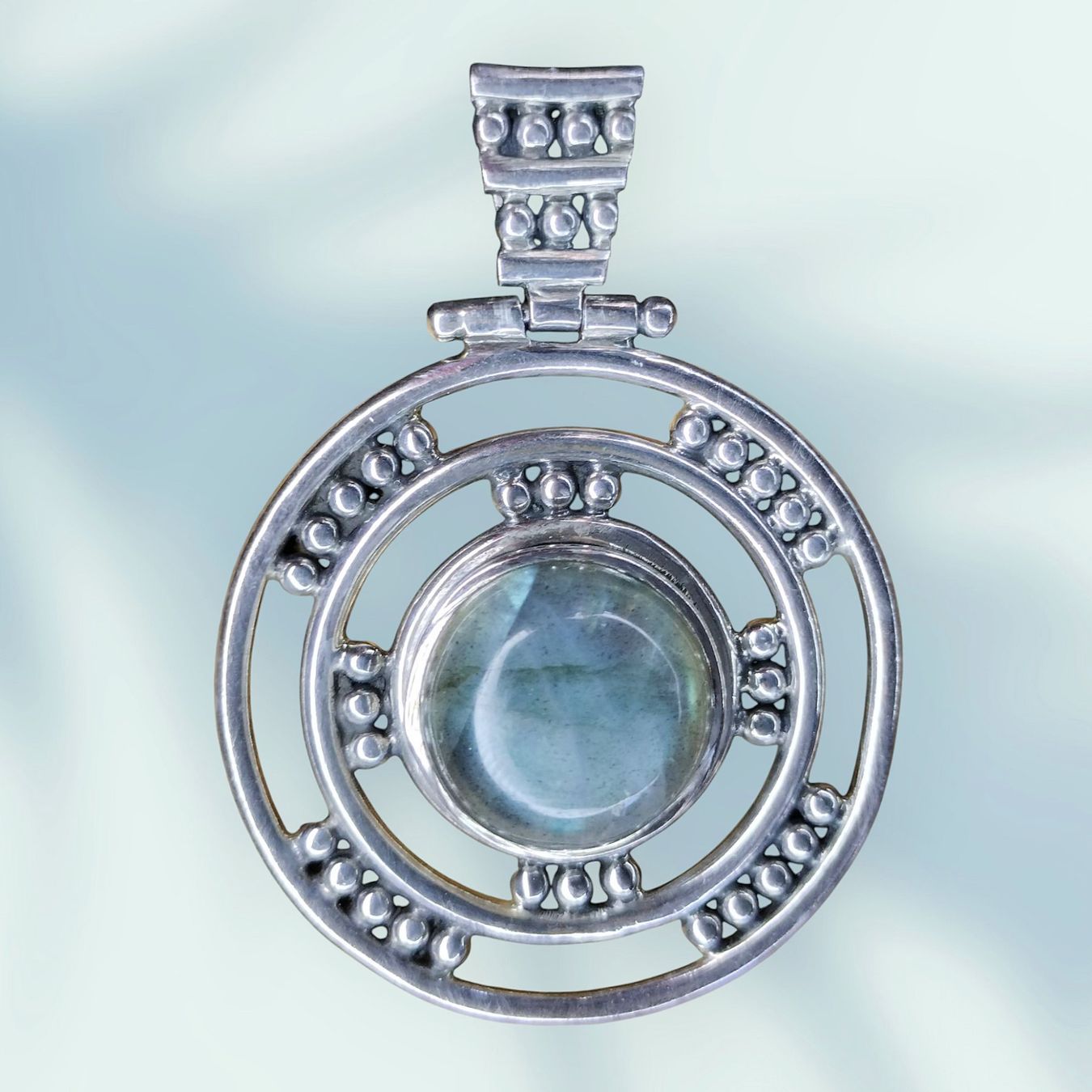 Ciondoli: Amulett Labradorit Kettenanhänger 925 Silber – Nuovo (secondo la descrizione) da Schwyz venduto da els_7cys 1