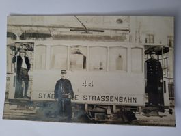 Ansichtskarte alte Strassenbahn Zürich gelaufen 1909 Rmu