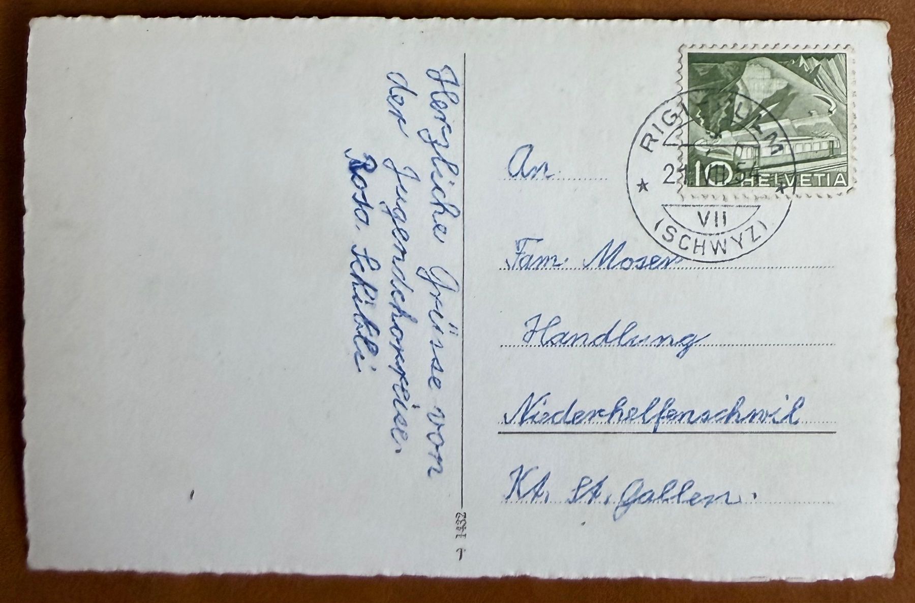 Cartoline postali: Rigi - Kulm - Bahn – Usato da Lutry venduto da Ediego 2