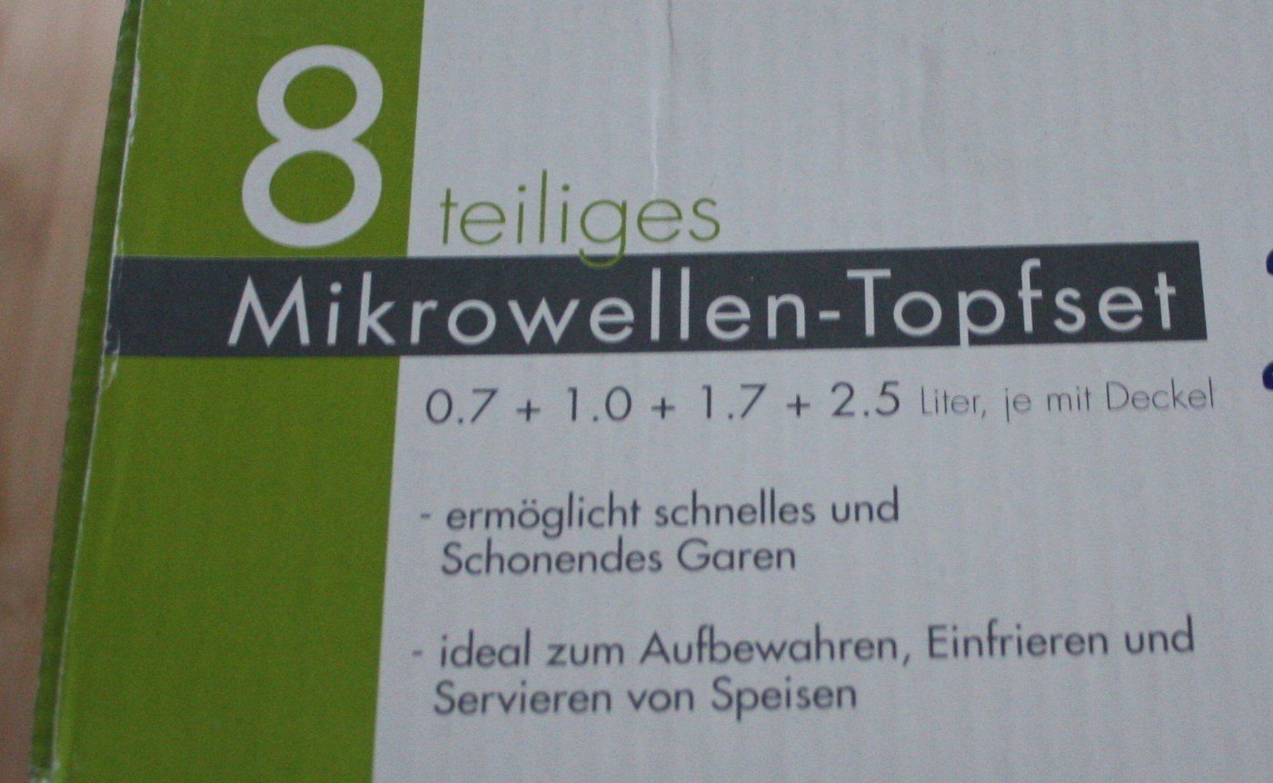Contenitori & Simili: 8 teiliges Mikrowellen-Topfset NEU – Nuovo e nell'imballaggio originale da Flüelen venduto da Alt-und-Neu 3