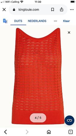 King Louie Hazel Top Onde Gr. S NEU