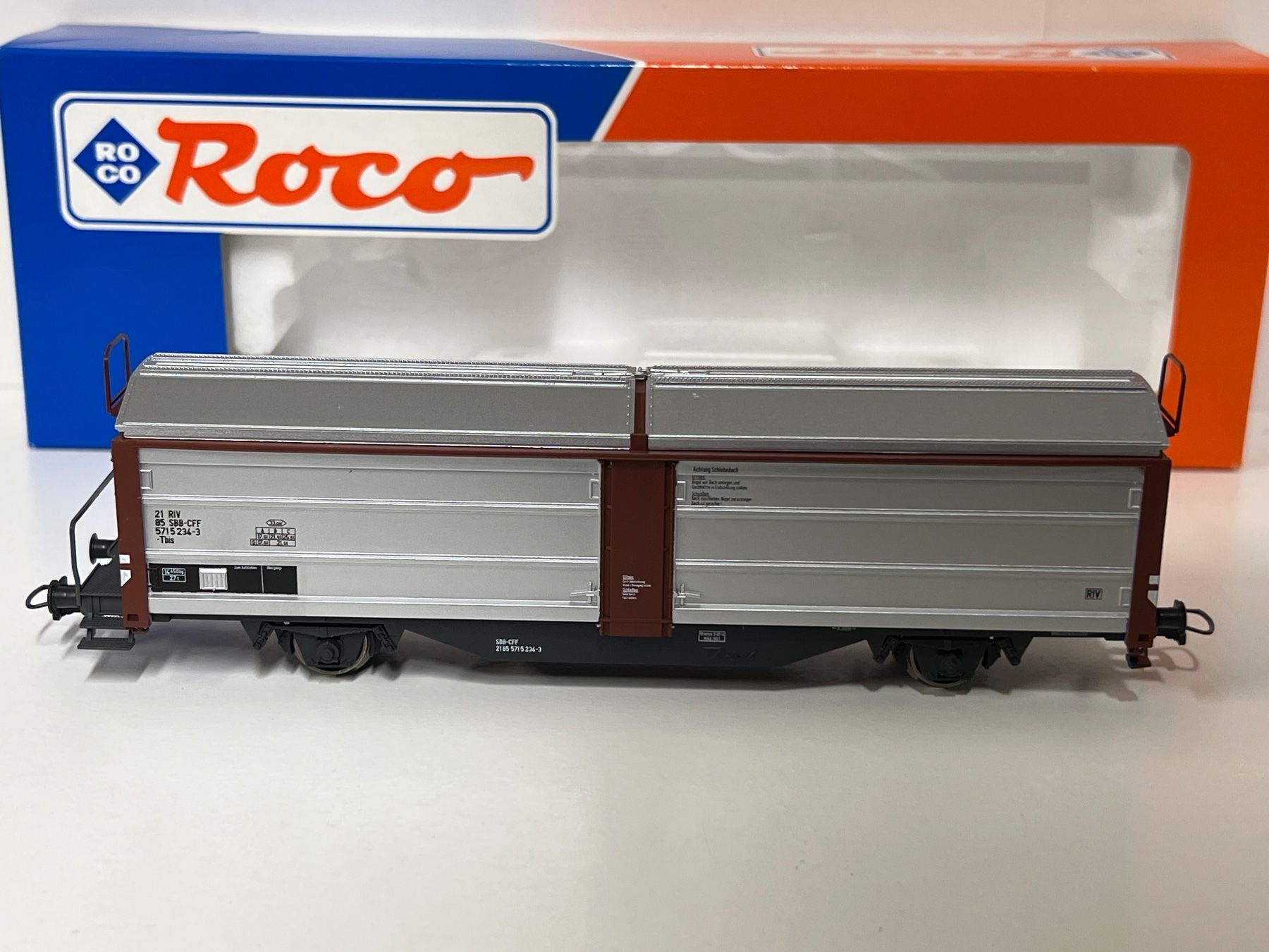 Roco Modellini di ferrovie: Roco 46641 Güterwagen SBB H0 DC – Nuovo e nell'imballaggio originale da Neuenhof venduto da ludovicco 2