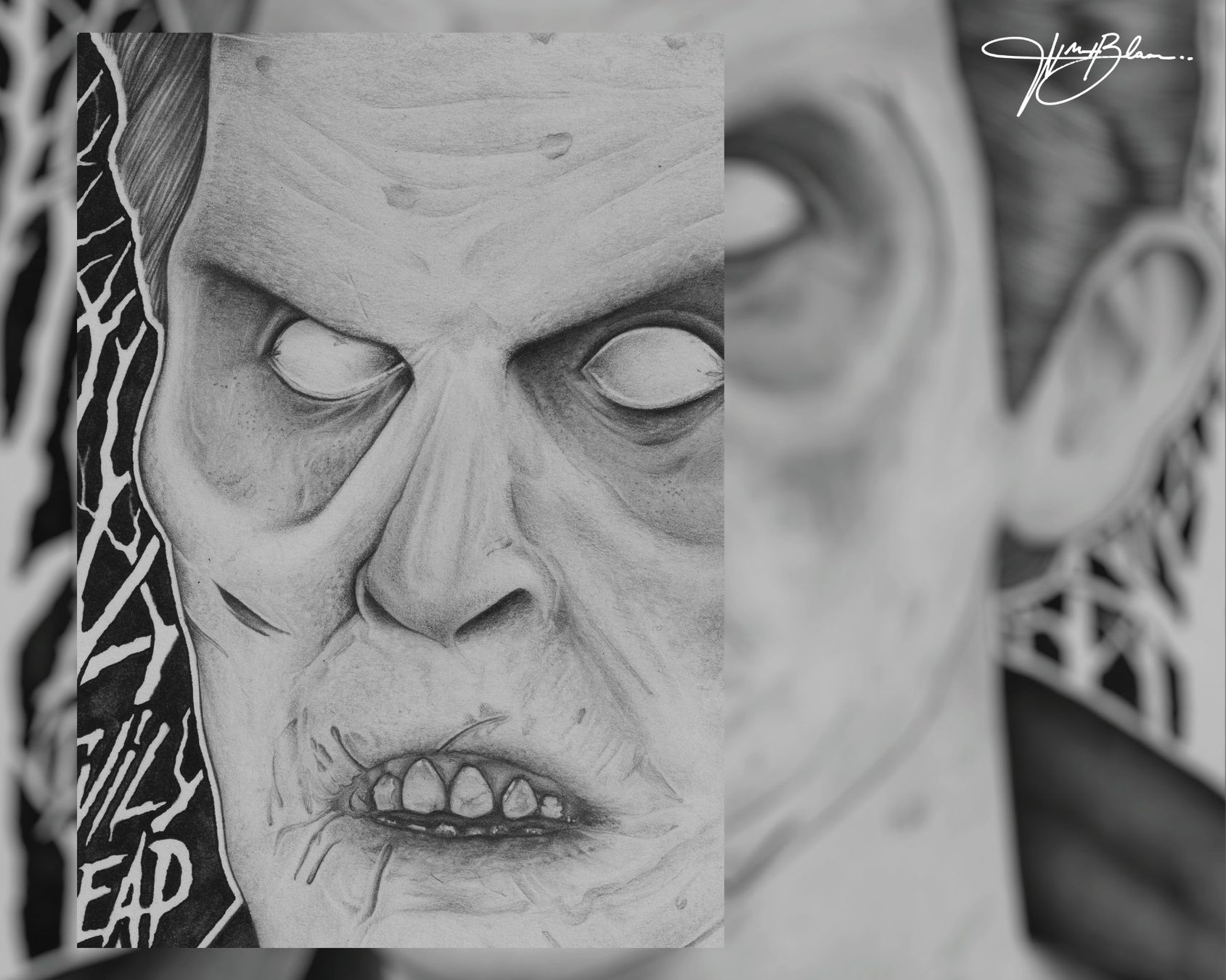 Foto & Immagini: Evil Dead - Ash Williams (Originale Artwork) A4 Gerahmt – Nuovo (secondo la descrizione) da Au SG venduto da Nikolas_B 3
