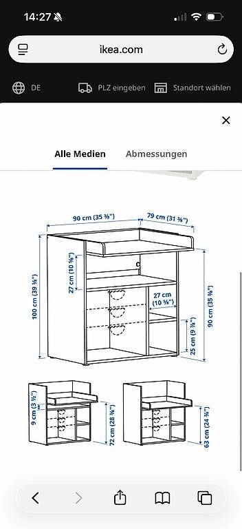 Tables à langer & accessoires: Wickelkomode Ikea / Schreibtisch  – D'occasion à Seengen par sus_dm2c 4