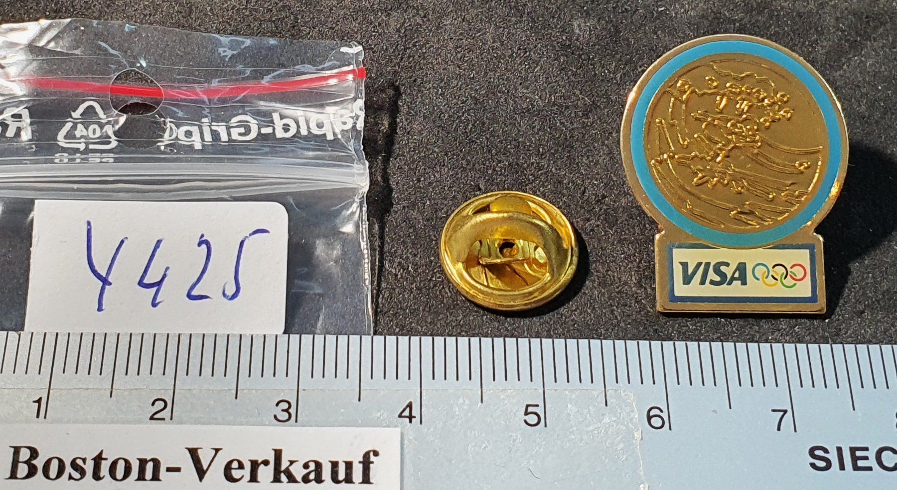 Plaketten & Abzeichen: Y425 - Pin VISA Olympic Games Olympiade – Gebraucht aus Reinach BL von Boston-Verkauf 1