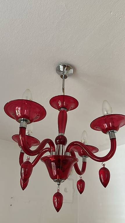 Lampadari & plafoniere: Lampadario rosso da soffitto – Usato da Giubiasco venduto da ful_xqs2