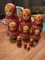 Matroschka, Babuschka, Holzpuppen, 10-teilig, Top Zustand!