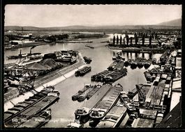 AK Basel, Kleinhüninger Rheinhafen