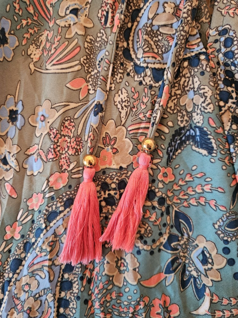 Vestiti: 100% Seidenkleid im Paisley-Muster – Nuovo (secondo la descrizione) da Zug venduto da Moonlover 2