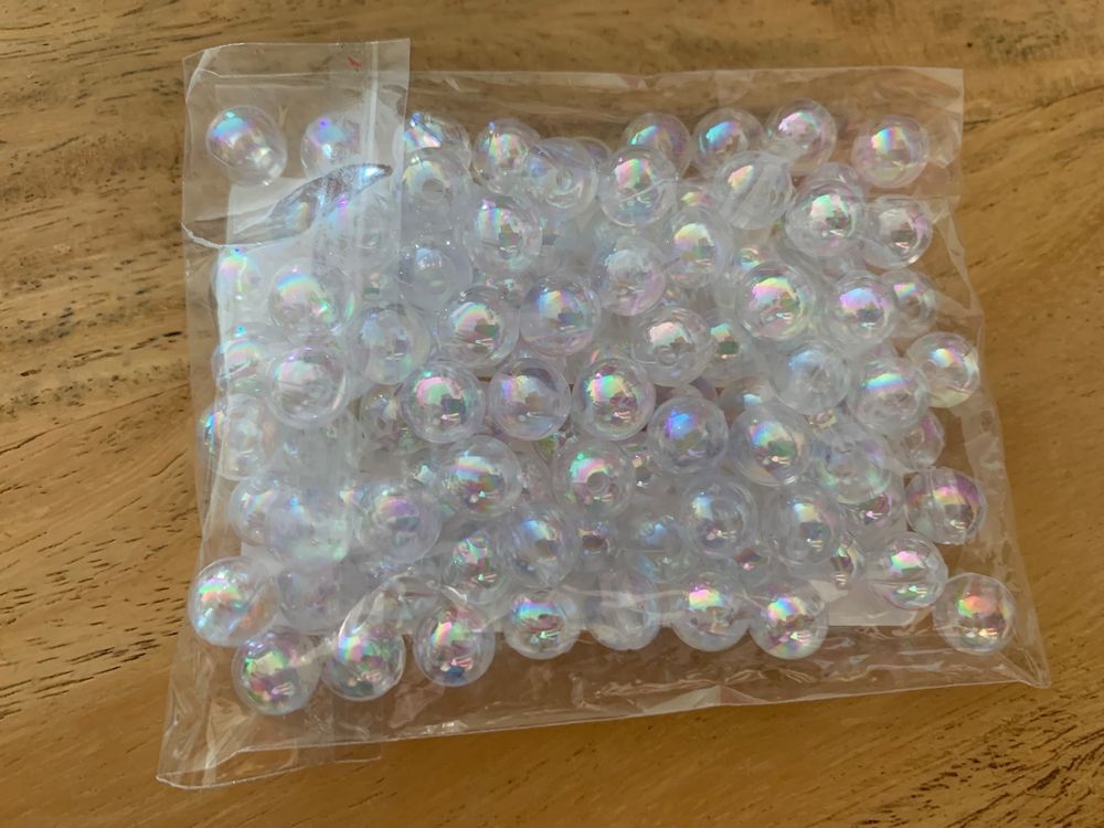 PATIKIL Acryl-Rundperlen 8 Mm – 100 Stück Dunkelblau, Mit Loch Für Schmuck, Armbänder, DIY-Basteln