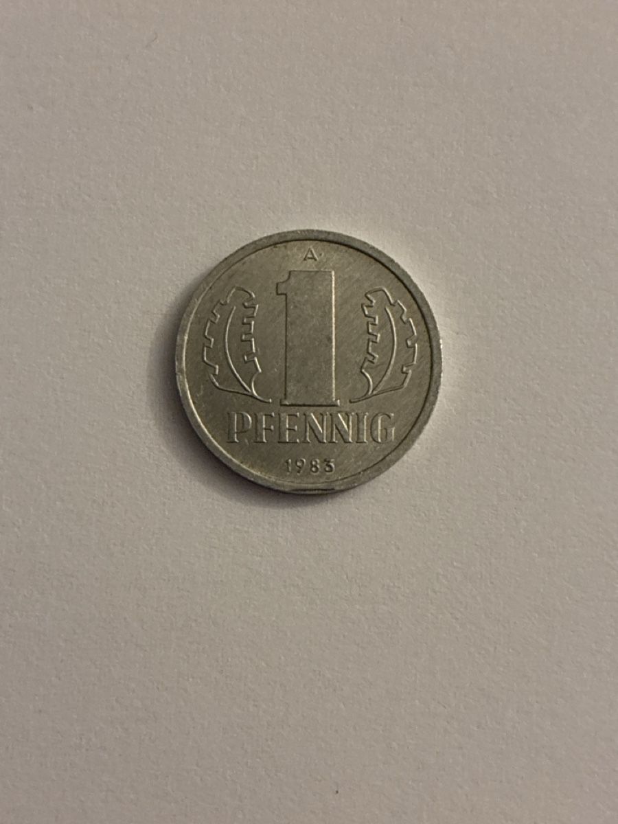 Alle Münzen: Nr. 56: 1 deutsche Pfennig, 1983 – Gebraucht aus Burgdorf von Yakari5165