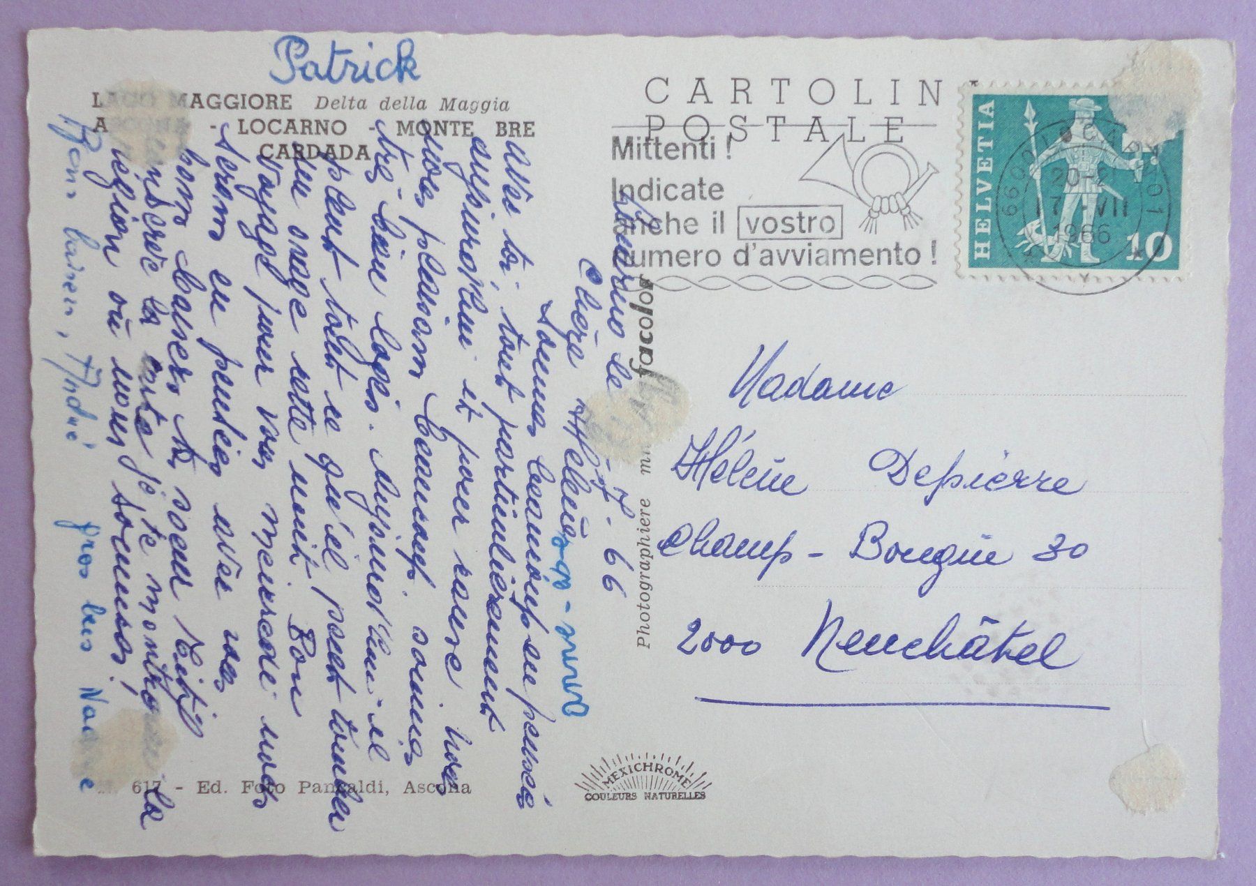 Cartoline postali: Delta della Maggia - Lago Maggiore – Difettoso da Fétigny venduto da Billy2miny 1